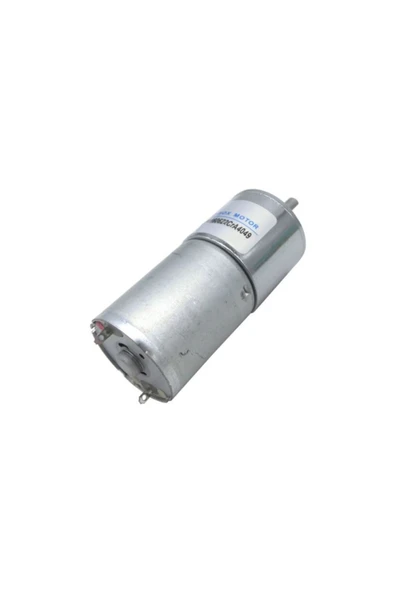 ROBİZ 24v 440rpm Zga25-370 Redüktörlü Dc Motor Metal Dişli Yüksek Tork Kuvvet 25mm Robot Oyuncak - Resim 5