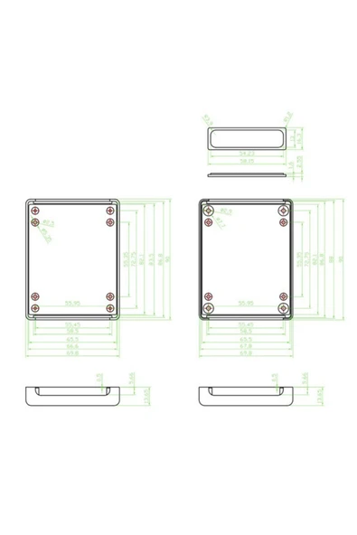 ROBİZ Ak-s-56 Plastik Kutu Siyah Elektronik Devre Kutusu - Resim 7
