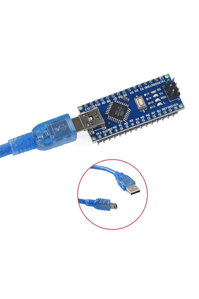 ROBİZ Arduino Nano 3.0 V3 Usb Kablo Atmel Atmega328 Geliştirme Kartı Eğitim Seti Kiti - 12