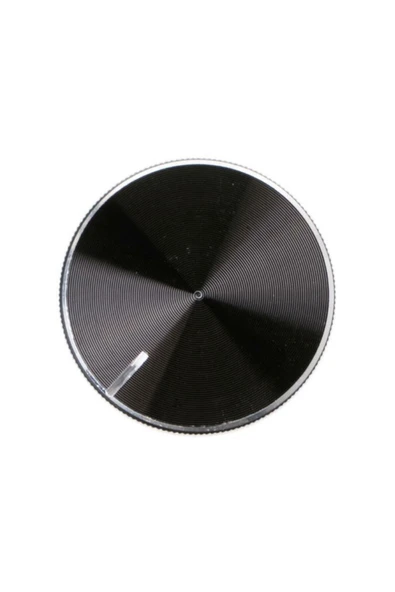 ROBİZ Alüminyum Pot Başlığı 30mm 6mm Tırtıklı Mil Siyah Metal Rotary Enkoder Potansiyometre Ses Kontrol - Resim 7