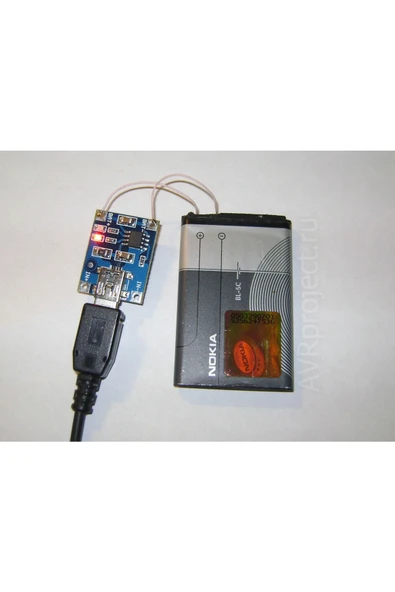 ROBİZ Lityum Pil 18650 Şarj Devresi Tp4056 1a Li-ıon Mini Usb Soket Yeni - Resim 5