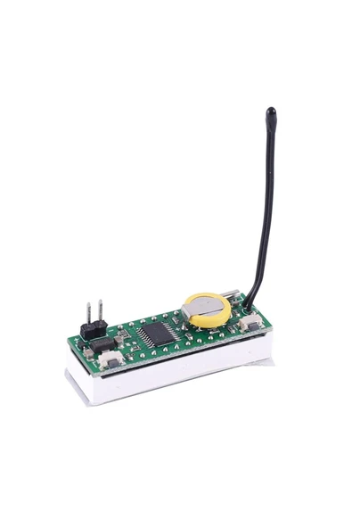 ROBİZ 3 Fonksiyonlu Termometre Saat Voltmetre Gösterge Modül Dijital Zaman Isı Elektronik Ekran Kırmızı - Resim 4