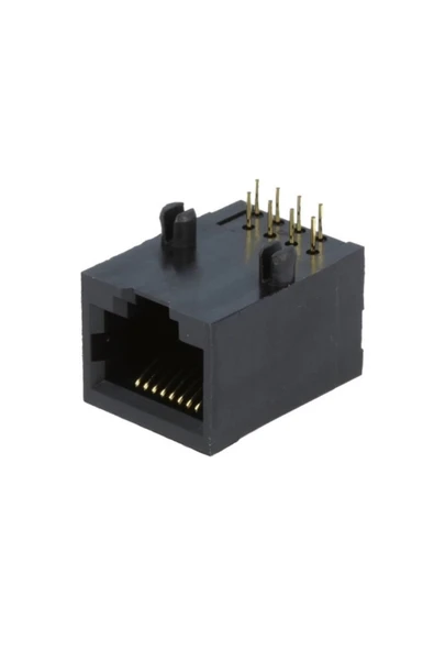 ROBİZ 8p8c Plastik Rj45 Soket Ethernet Bağlantı Soketi 8 Pin Pcb Montaj