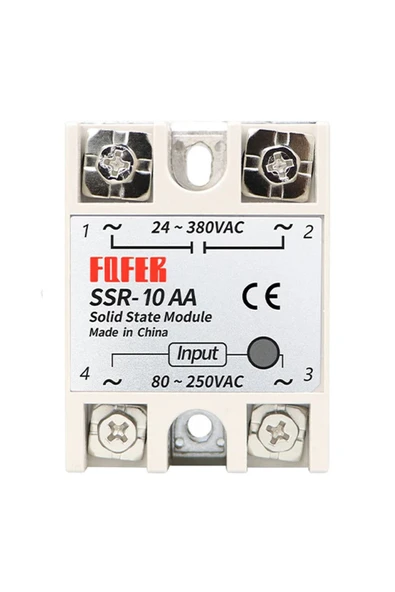 ROBİZ Ssr-10aa Ssr Röle 10a Ac 24-380v Tek Fazlı Solid State Röle Elektronik Anahtar Termostat Resiztans