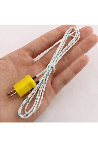 ROBİZ K-type Tp-01 Thermocouple Sıcaklık Isı Sensör 1 Metre Prob Rtd Isıtıcı Fırın Kazan Termostat - Resim 2