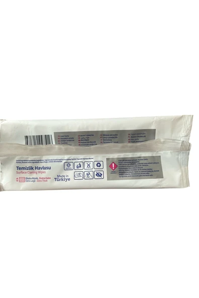 Hayat  Surface Cleaner Yüzey Temi̇zli̇k Havlusu 100 Adet Beyaz Si̇rke Ve Karbonat - 4