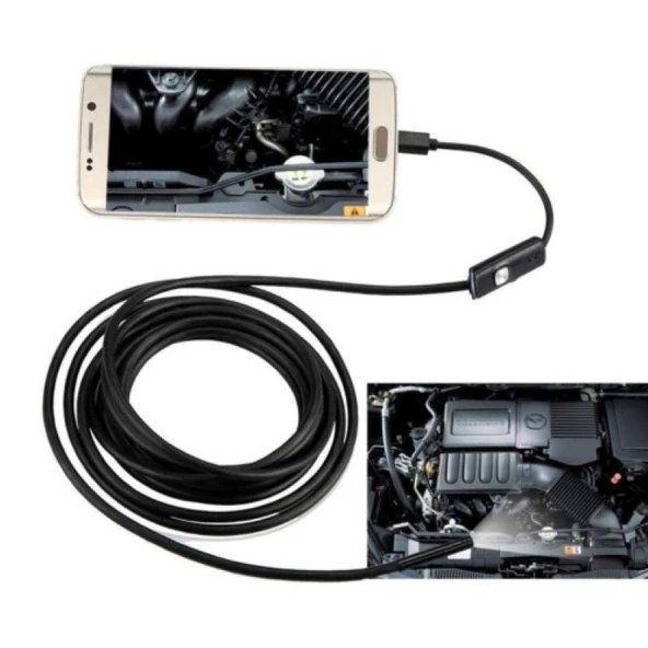 TÜRKİYEDE TEK 3 Kameralı USB Type-C 2MT Yılan Kamera - 2
