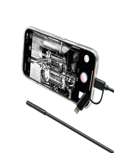 İPHONE VE ANDROİD UYUMLU 2 KAMERALI 5MT YILAN KAMERA