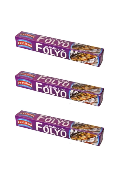 Pratikon  Eko Alüminyum Folyo 3 Mt X 3 Adet
