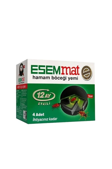 Esemmat  Hamam Böceği Yemi 12 Ay Etkili 4 Adet