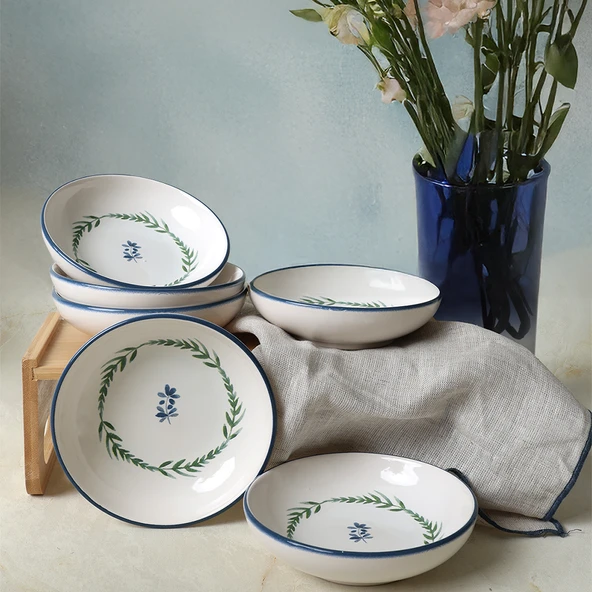 Keramika Daphne Halka Çerezlik / Sosluk 13 Cm 6 Adet 22925