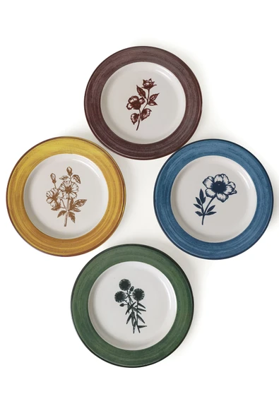 Keramika Floral Essence Servis Tabağı 28 Cm 4 Adet  22889-91-92 - Resim 3