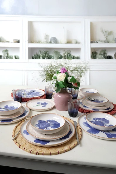 Keramika Brush & Bloom Yemek Takımı 18 Parça 6 Kişilik 22957-58 - 3