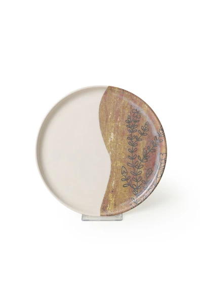 Keramika Terra Leaf Nordıc Pasta Tabağı 22 Cm 4 Adet / 22969-70 - Resim 7