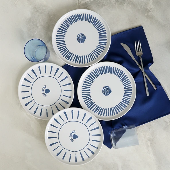 Keramika Ocean Muse Nordıc Pasta Tabağı 22 Cm 4 Adet 22953-54