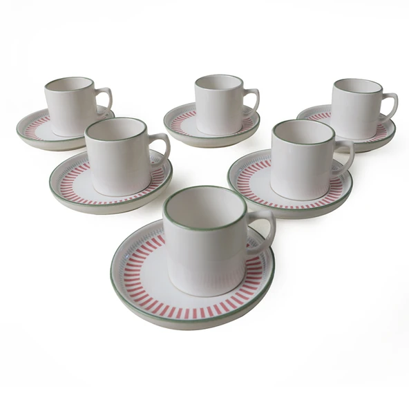 Keramika Rose Line Nordic Kahve Takımı 12 Parça 6 Kişilik 22910-12 - 5