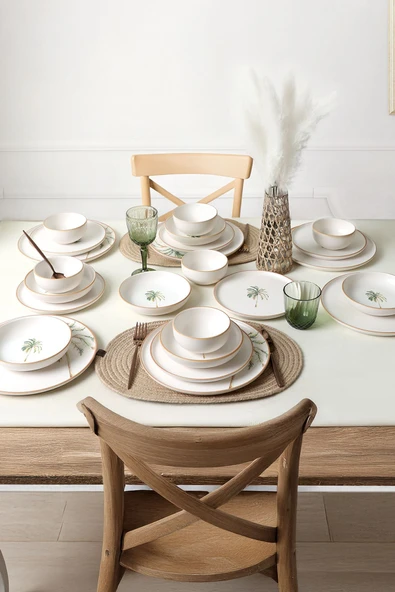 Keramika Bronze Palmiye Yemek Takımı 24 Parça 6 Kişilik 22901-02-03 - 4