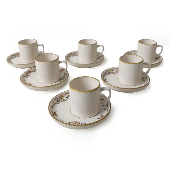Keramika Bronze Bloom Nordic Kahve Takımı 12 Parça 6 Kişilik 22928-29 - 8