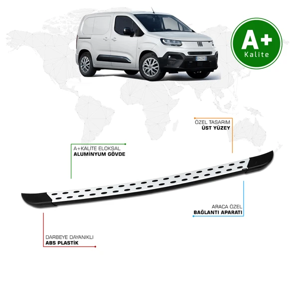 Fiat Doblo Panelvan Arka Basamak Uzun Şasi 2024 Model ve Sonrası TrimLine