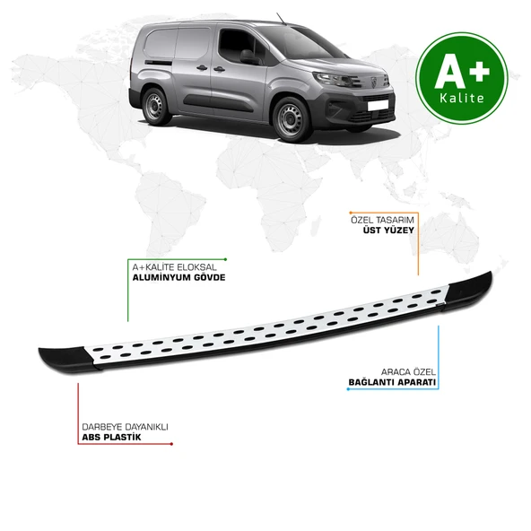 Peugeot Partner Arka Basamak Uzun Şasi 2024 Model ve Sonrası TrimLine