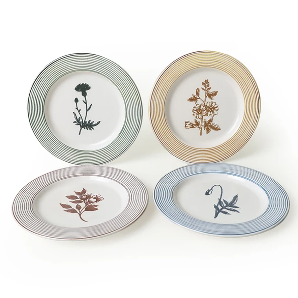 Keramika Floral Essence Assos Pasta Tabağı 22 Cm 4 Adet / 22890-93-94-22949 - 10