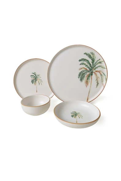Keramika Bronze Palmiye Yemek Takımı 24 Parça 6 Kişilik 22901-02-03 - 6