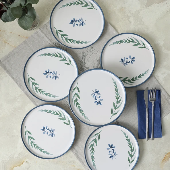 Keramika Daphne Nordic Pasta Tabağı 22 Cm 6 Adet 22923