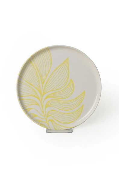 Keramika Leaf Harmony Nordıc Pasta Tabağı 22 Cm 4 Adet / 22974-77 - 6