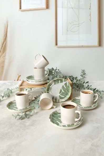 Keramika Forest Nordic Kahve Takımı 12 Parça 6 Kişilik 23052-54 - 3