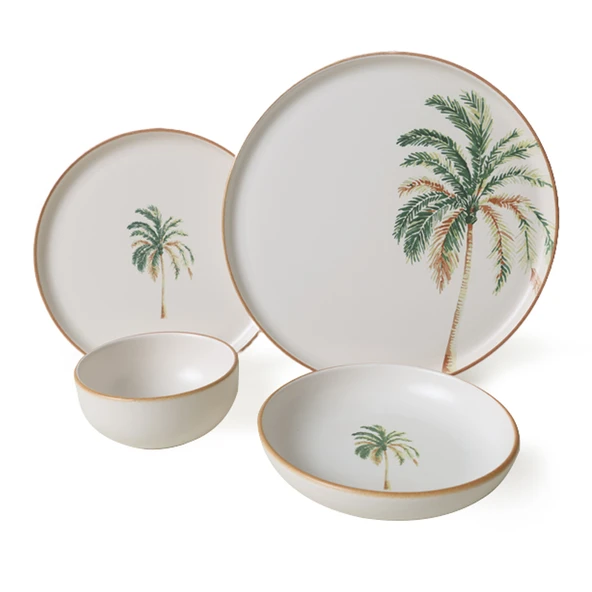 Keramika Bronze Palmiye Yemek Takımı 24 Parça 6 Kişilik 22901-02-03 - 9
