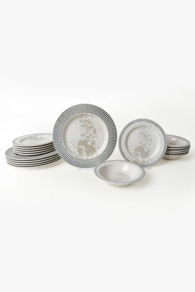 Keramika Deep Moon Assos Yemek Takımı 18 Parça 6 Kişilik 22886-87 - 7