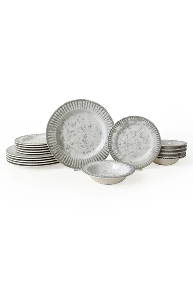 Keramika Deep  Moon Brown Assos Yemek Takımı 18 Parça 6 Kişilik 22880-88 - Resim 6