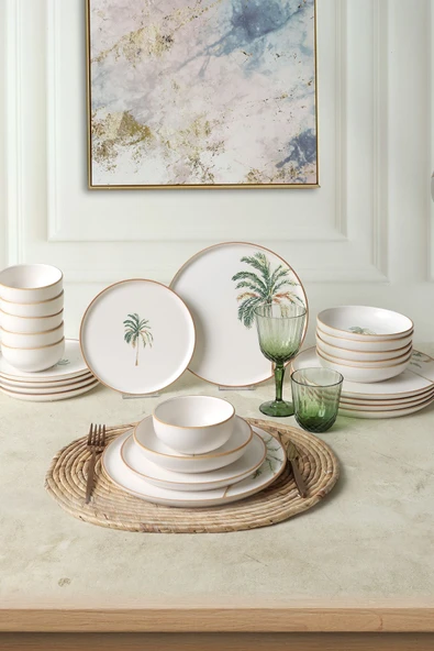 Keramika Bronze Palmiye Yemek Takımı 24 Parça 6 Kişilik 22901-02-03 - 3