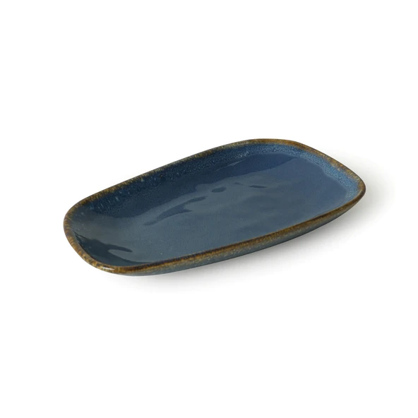 Keramika Shizen Mavi / Krem Tetra Kayık Tabak 28 Cm 2 Adet Q39-Q44 - 6
