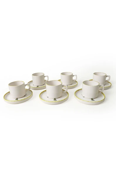 Keramika Palmiye Stackable Çay Takımı 12 Parça 6 Kişilik 22642 - 7