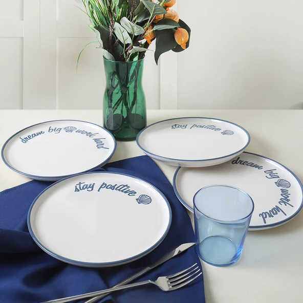 Keramika Ocean Muse Nordıc Pasta Tabağı 22 Cm 4 Adet 22951-52 - 3