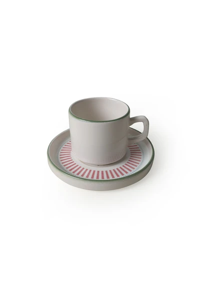 Keramika Rose Line Stackable Çay Takımı 12 Parça 6 Kişilik 22910-12 - 6