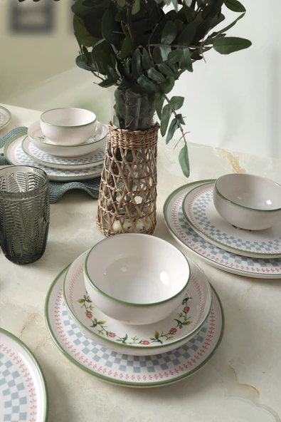 Keramika Rose Line Yemek Takımı 24 Parça 6 Kişilik 22909-10-11 - Resim 3