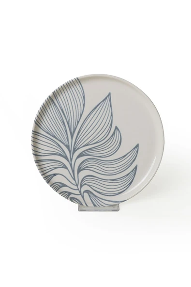 Keramika Leaf Harmony Nordıc Pasta Tabağı 22 Cm 4 Adet / 22974-77 - 5