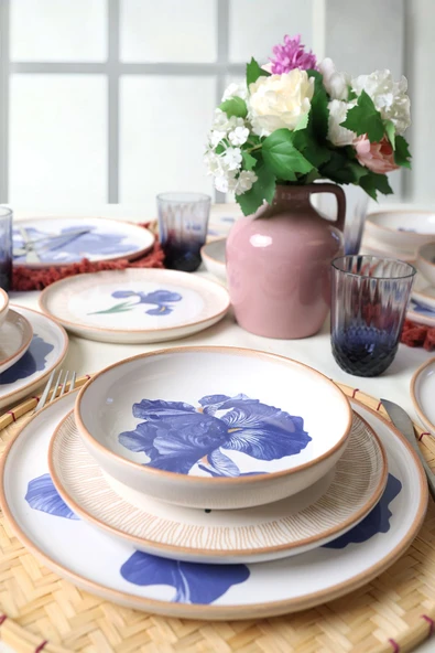 Keramika Brush & Bloom Yemek Takımı 18 Parça 6 Kişilik 22957-58 - 4