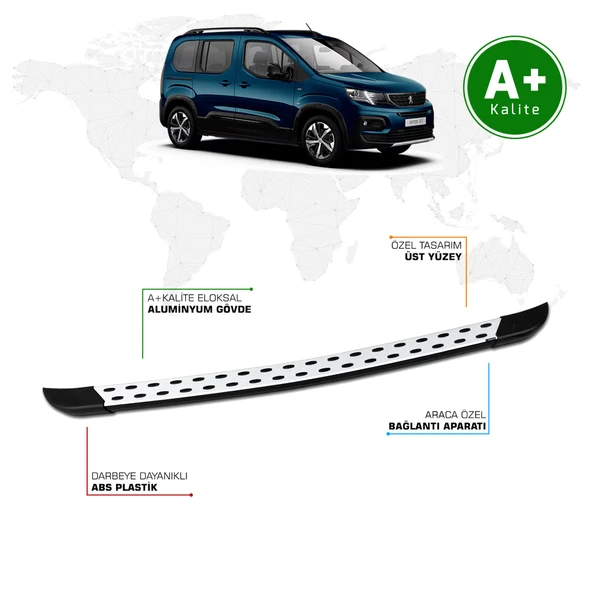 Peugeot Rifter Arka Basamak 2019 Model ve Sonrası TrimLine