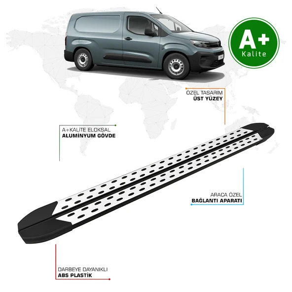 Opel Combo Panelvan Yan Basamak Uzun Şasi 2024 Model ve Sonrası TrimLine