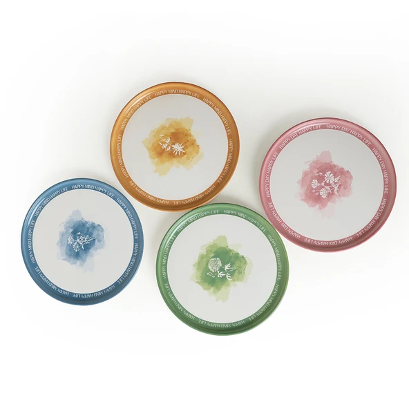 Keramika Flowers Mottolu Nordic Pasta Tabağı 22 Cm 4 Adet 22804-05 - 6