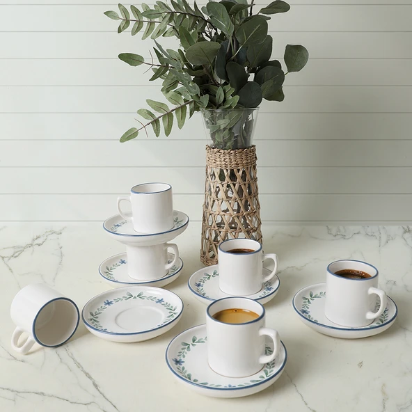 Keramika Daphne Nordic Kahve Takımı 12 Parça 6 Kişilik 22921-24 - 3
