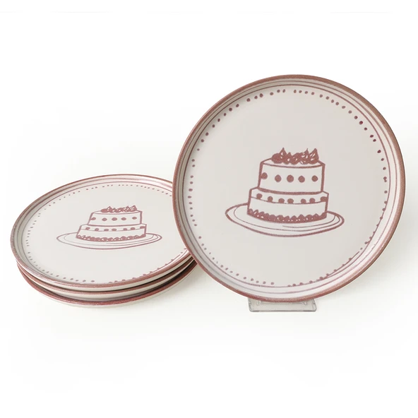 Keramika Pink Cake Nordic Pasta Tabağı 22 Cm 4 Adet 22965-66 - 6