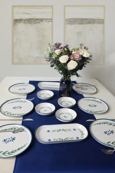 Keramika Daphne Kahvaltı Takımı 12 Parça 6 Kişilik 22922-23-25 - 6