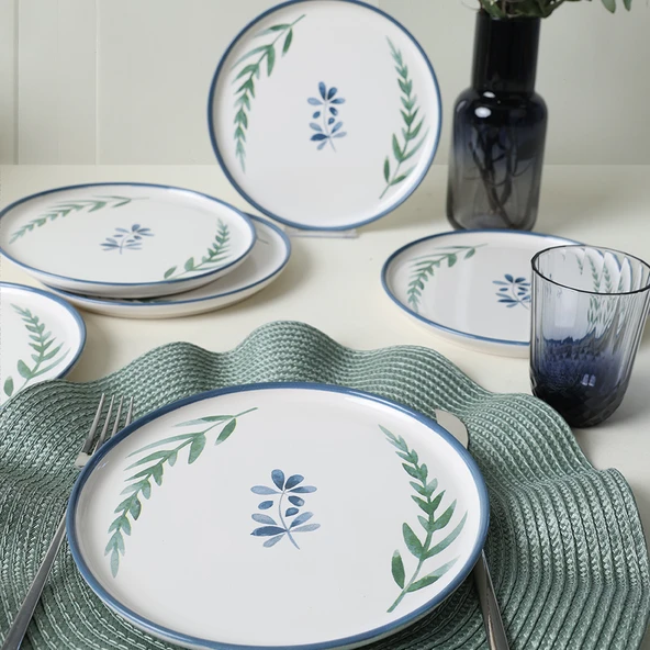 Keramika Daphne Nordic Pasta Tabağı 22 Cm 6 Adet 22923 - 2