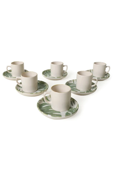 Keramika Forest Nordic Kahve Takımı 12 Parça 6 Kişilik 23052-54 - 5