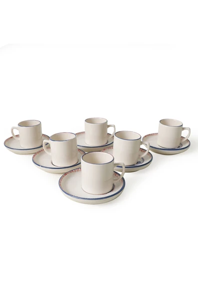 Keramika Marine Wonders Nordic Kahve Takımı 12 Parça 6 Kişilik 22741-22905 - 5