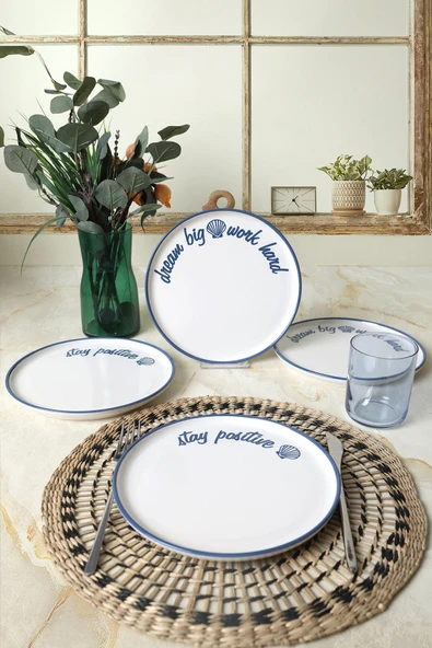 Keramika Ocean Muse Nordıc Pasta Tabağı 22 Cm 4 Adet 22951-52 - Resim 2